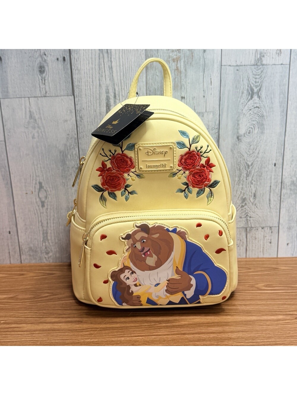 Loungefly Disney Beauty and Beast Belle Rose Backpack New